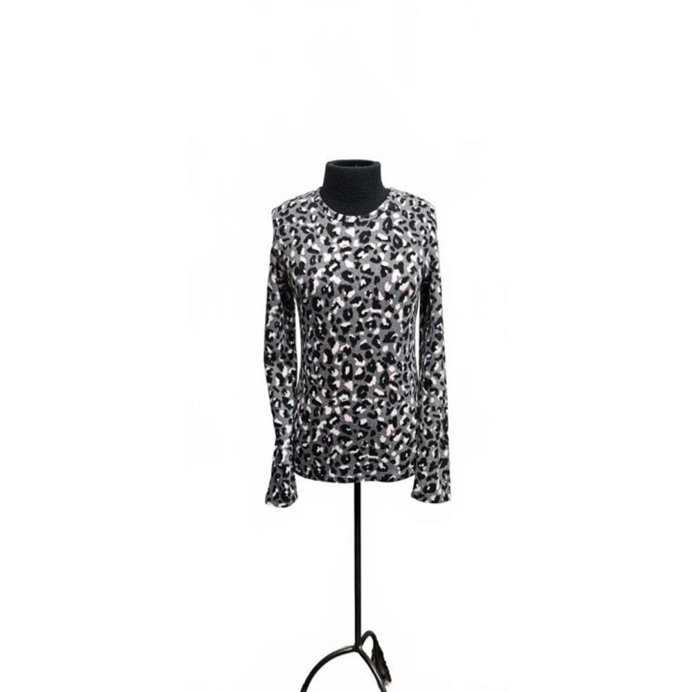 Cuddl Duds Cozy Long Sleeve Leopard Print Top - Soft & Stylish